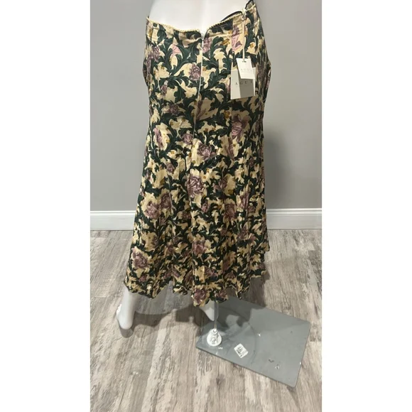 Agua by Agua Bendita Gaita Floral print Ecovero Blend Wide Leg Pants Size M